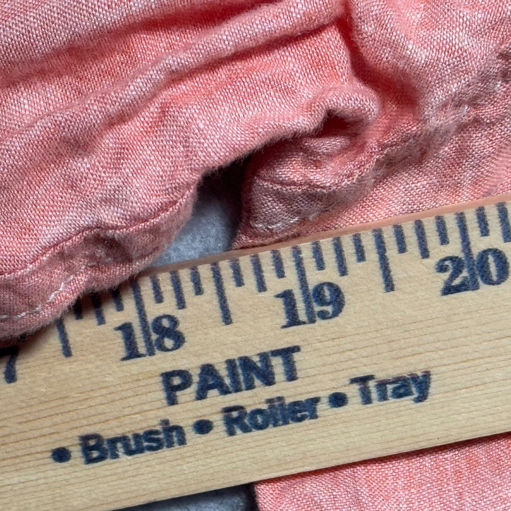Tommy Bahama Mens XL Coral Orange 100% Linen Long Sleeve Button Down Shirt - Picture 5 of 9